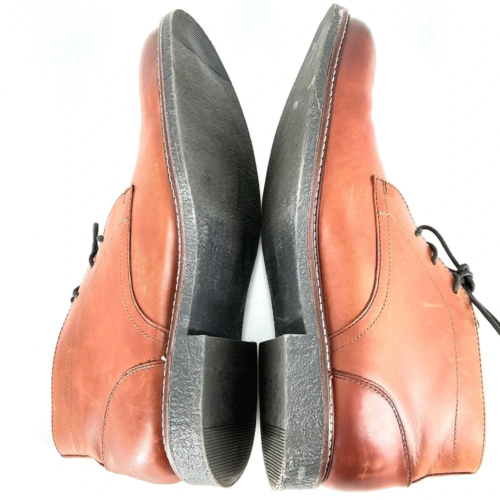 Blake McKay Alder Mens Tan Brown Leather Chukka Desert Boots Size 12 Lace Up